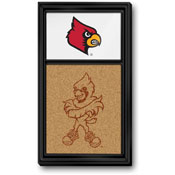 Louisville Cardinals: Dual Logo - Cork Note Board, NCLOUS-640-02A