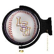 LSU Tigers: Baseball - Round Rotating Lighted Wall Sign, NCLSUT-115-31