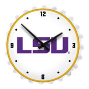 LSU Tigers: Bottle Cap Lighted Wall Clock, NCLSUT-545-01