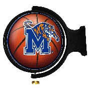 Memphis Tigers: Basketball - Original Round Rotating Lighted Wall Sign, NCMEMP-115-11