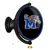 Memphis Tigers: Original Oval Rotating Lighted Wall Sign, FNB-NCMEMP-125-01A