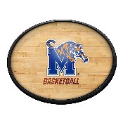 Memphis Tigers: Hardwood - Oval Slimline Lighted Wall Sign, NCMEMP-140-12