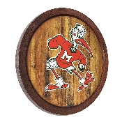 Miami Hurricanes: Mascot - "Faux" Barrel Top Sign, NCMIAM-240-04