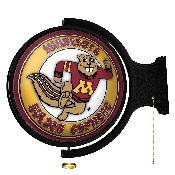 Minnesota Golden Gophers: Goldy - Original Round Rotating Lighted Wall Sign, NCMINN-115-02