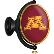Minnesota Golden Gophers: Original Oval Rotating Lighted Wall Sign