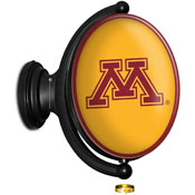 Minnesota Golden Gophers: Original Oval Rotating Lighted Wall Sign, FNB-NCMINN-125-01A