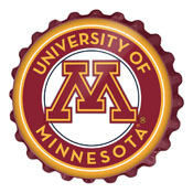 Minnesota Golden Gophers: Round Bottle Cap Wall Sign, FNB-NCMINN-210-01A
