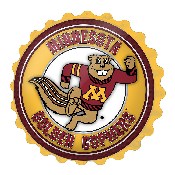 Minnesota Golden Gophers: Goldy - Bottle Cap Wall Sign, FNB-NCMINN-210-02A
