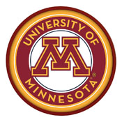 Minnesota Golden Gophers: Round Modern Disc Wall Sign, NCMINN-230-01
