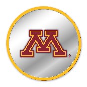 Minnesota Golden Gophers: Modern Disc Mirrored Wall Sign, FNB-NCMINN-235-01A