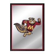 Minnesota Golden Gophers: Mascot - Framed Mirrored Wall Sign, FNB-NCMINN-275-01A