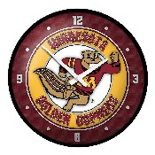 Minnesota Golden Gophers: Goldy - Modern Disc Wall Clock, FNB-NCMINN-510-02A