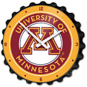Minnesota Golden Gophers: Bottle Cap Wall Clock, FNB-NCMINN-540-01A