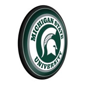 MSU - Michigan State Spartans Slimline Illuminated Team Spirit Wall Sign-Round, FNB-NCMIST-130