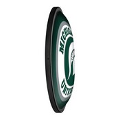 MSU - Michigan State Spartans Slimline Illuminated Team Spirit Wall Sign-Round, FNB-NCMIST-130
