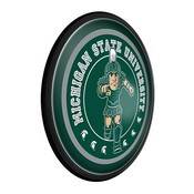 MSU - Michigan State Spartans Slimline Illuminated Team Spirit Wall Sign-Round, FNB-NCMIST-130