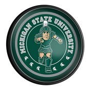 MSU - Michigan State Spartans Slimline Illuminated Team Spirit Wall Sign-Round, FNB-NCMIST-130