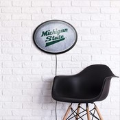MSU - Michigan State Spartans Slimline LED Team Spirit Wall Sign FNB-NCMIST-140