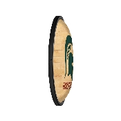 Michigan State Spartans: Hardwood - Oval Slimline Lighted Wall Sign, NCMIST-140-12