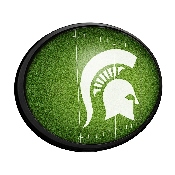 Michigan State Spartans: On the 50 - Oval Slimline Lighted Wall Sign, NCMIST-140-22
