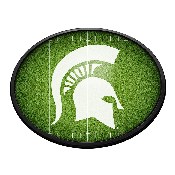Michigan State Spartans: On the 50 - Oval Slimline Lighted Wall Sign, NCMIST-140-22