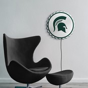 Michigan State Spartans: Helmet - Bottle Cap Wall Light, NCMIST-215-01