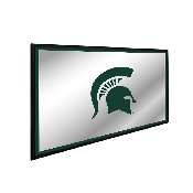 Michigan State Spartans: Helmet - Framed Mirrored Wall Sign, NCMIST-265-01