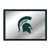 Michigan State Spartans: Helmet - Framed Mirrored Wall Sign, NCMIST-265-01