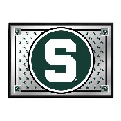 Michigan State Spartans: Team Spirit - Framed Mirrored Wall Sign, FNB-NCMIST-265-02A