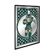 Michigan State Spartans: Team Spirit, Sparty - Framed Mirrored Wall Sign, NCMIST-275-02