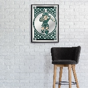Michigan State Spartans: Team Spirit, Sparty - Framed Mirrored Wall Sign, NCMIST-275-02
