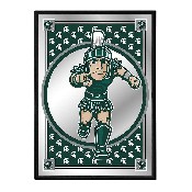 Michigan State Spartans: Team Spirit, Sparty - Framed Mirrored Wall Sign, NCMIST-275-02