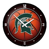 Michigan State Spartans: Basketball - Modern Disc Wall Clock, NCMIST-510-11