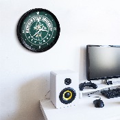 Michigan State Spartans: Sparty - Ribbed Frame Wall Clock, NCMIST-530-02