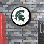 MSU - Michigan State Spartans 19" LED Team Spirit Clock, FNB-NCMIST-550