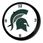 MSU - Michigan State Spartans 19" LED Team Spirit Clock, FNB-NCMIST-550