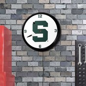 MSU - Michigan State Spartans 19" LED Team Spirit Clock, FNB-NCMIST-550