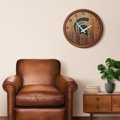 MSU - Michigan State Spartans 20" Barrel Team Logo Wall Clock, FNB-NCMIST-560