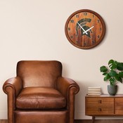 Michigan State Spartans: Weathered "Faux" Barrel Top Wall Clock, NCMIST-560-03