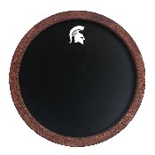 Michigan State Spartans: Chalkboard "Faux" Barrel Top Sign, NCMIST-630-01
