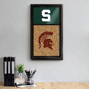 Michigan State Spartans: Dual Logo - Cork Note Board, FNB-NCMIST-640-04A