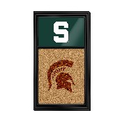 Michigan State Spartans: Dual Logo - Cork Note Board, FNB-NCMIST-640-04A