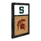 Michigan State Spartans: Dual Logo - Cork Note Board, FNB-NCMIST-640-04A