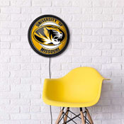 Missouri Tigers: Round Slimline Lighted Wall Sign, NCMISU-130-01