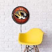 Missouri Tigers: Basketball - Round Slimline Lighted Wall Sign, NCMISU-130-11