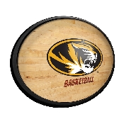 Missouri Tigers: Hardwood - Oval Slimline Lighted Wall Sign, NCMISU-140-12