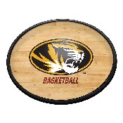 Missouri Tigers: Hardwood - Oval Slimline Lighted Wall Sign, NCMISU-140-12