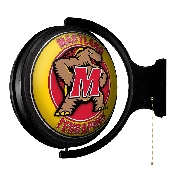 Maryland Terripans: Mascot - Original Round Rotating Lighted Wall Sign, NCMRYT-115-02