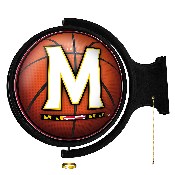 Maryland Terrapins: Basketball - Original Round Rotating Lighted Wall Sign, NCMRYT-115-11