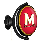 Maryland Terrapins: Original Oval Rotating Lighted Wall Sign, FNB-NCMRYT-125-01A